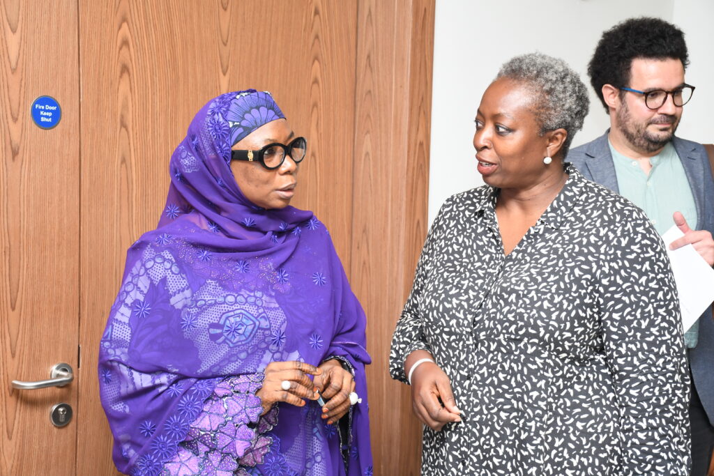 Director PCVE, NCTC, Amb. Mairo Musa Abbas (left) with the National Coordinator, GCERF, Mrs Yetunde Adegoke (Left) at the event